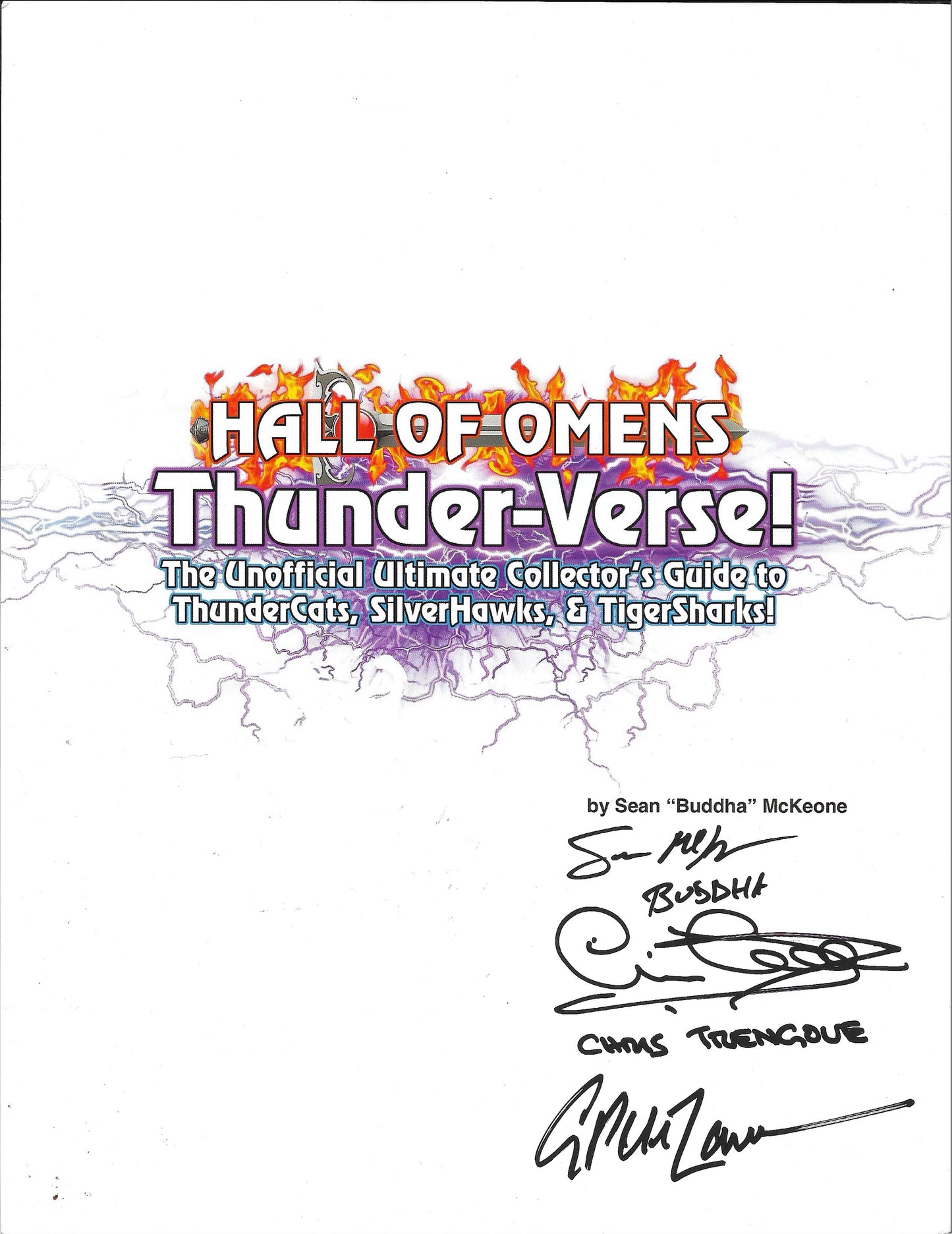 Hall of Omens: Thunder-Verse! Triple-Signed Collectible Title Page — Limited to 20